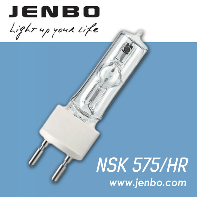 JENBO NSK 575/HR Лампа металогалогенная 95В/575Вт, цоколь G22 (аналог MSR 575W HR)